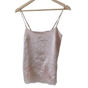 Fleur Of England Silk Cami Top Size Small Luxury Lingerie Tank Top Pink